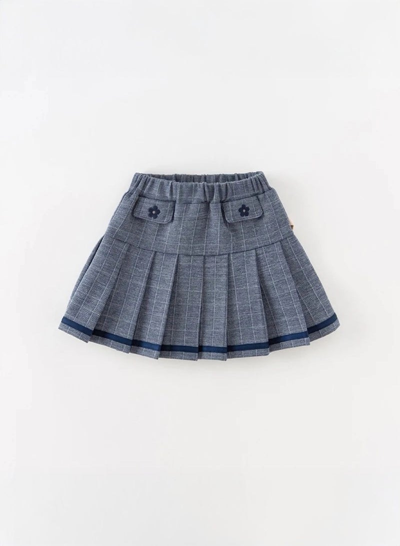 Dave & Bella Pleated Grey Skirt - Image 1